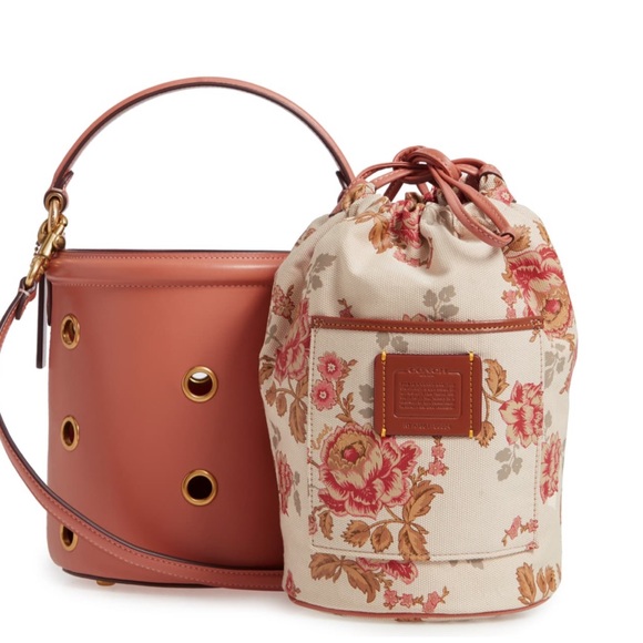 Coach Bags Coach Grommet Drawstring Leather Bucket Bag Poshmark